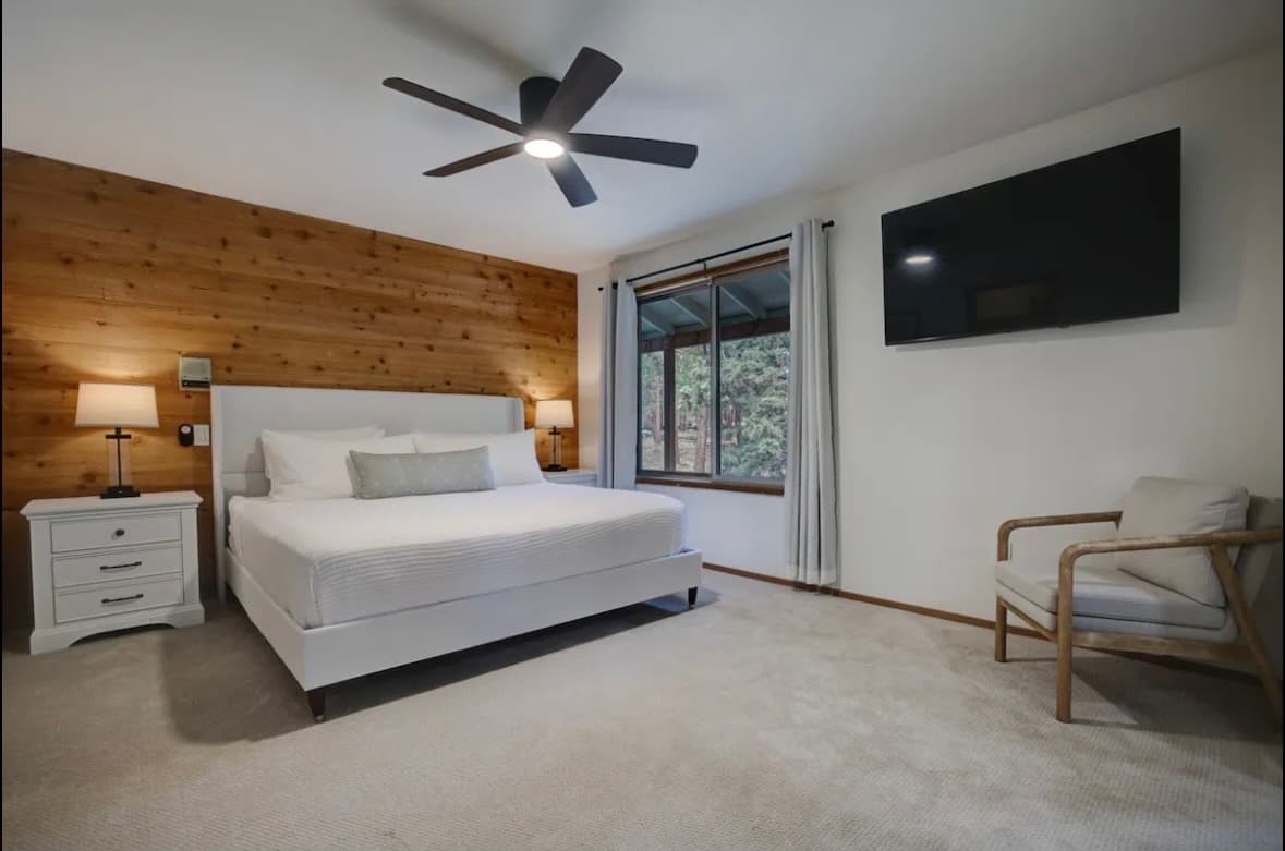 Perfectly made bedroom