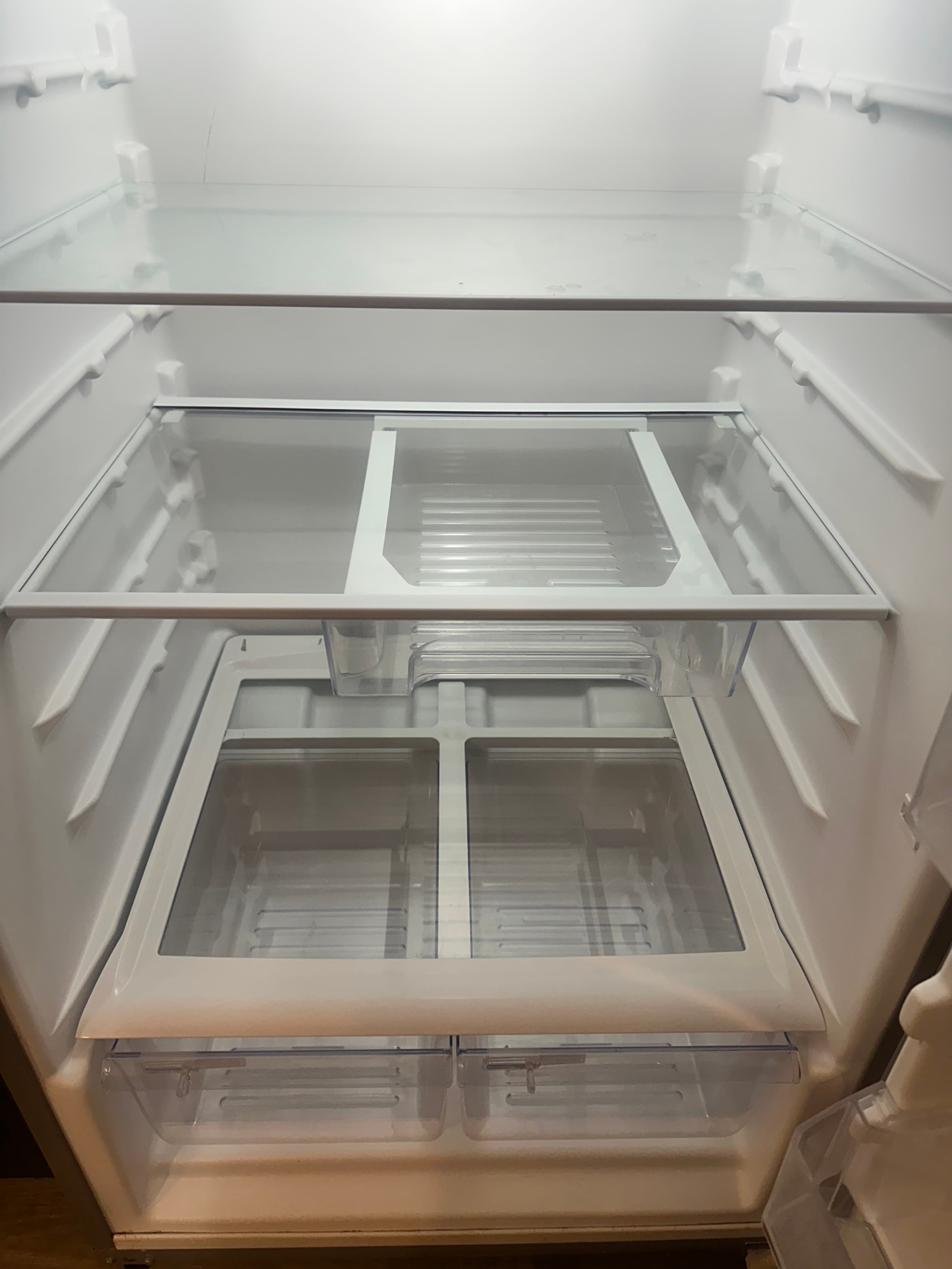 Fridge shelves cleaned - After