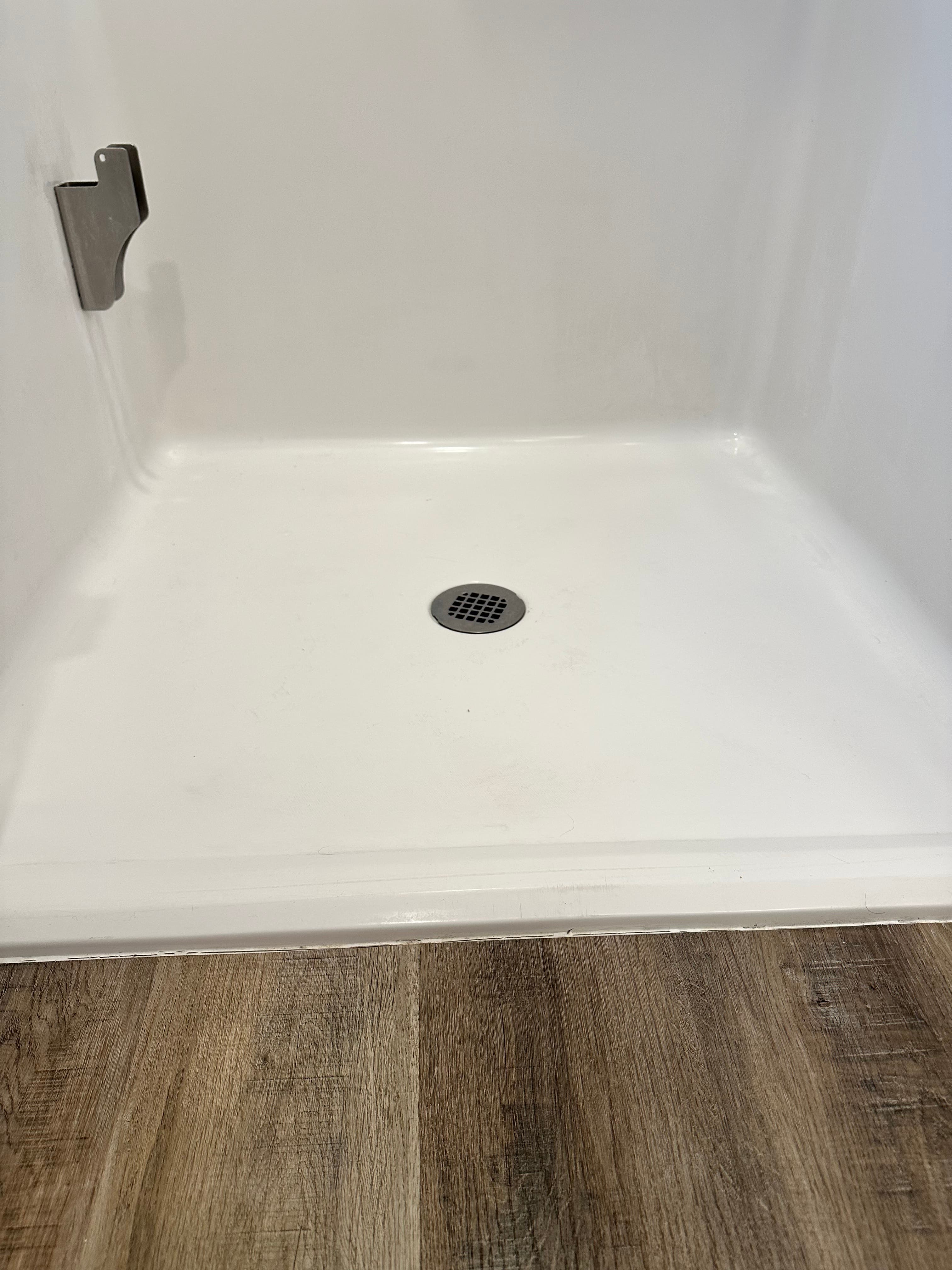 Clean shower floor - After