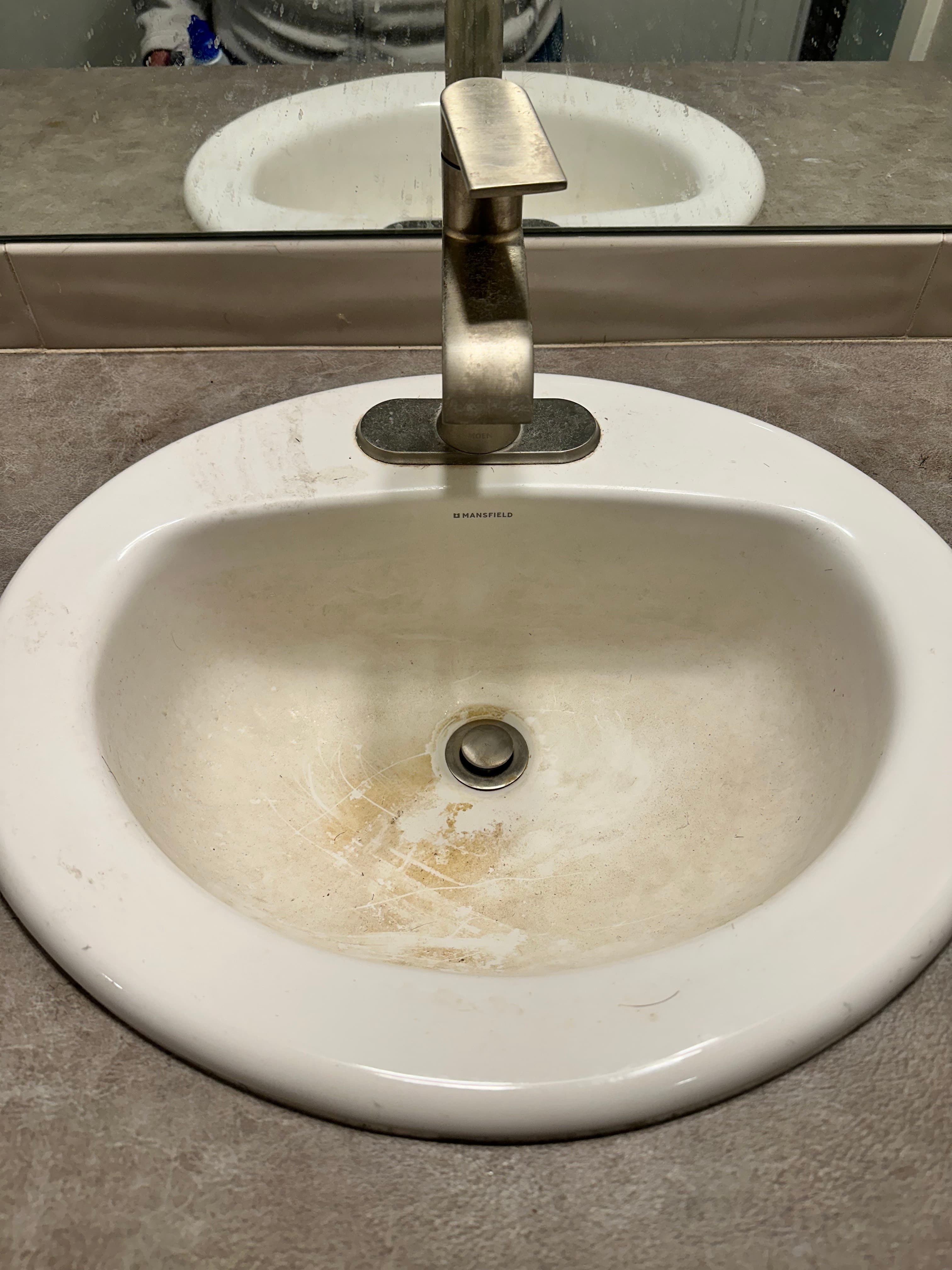 Polished sink - Before